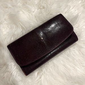 Stingray leather wallet. Pre owned. Almost new.
